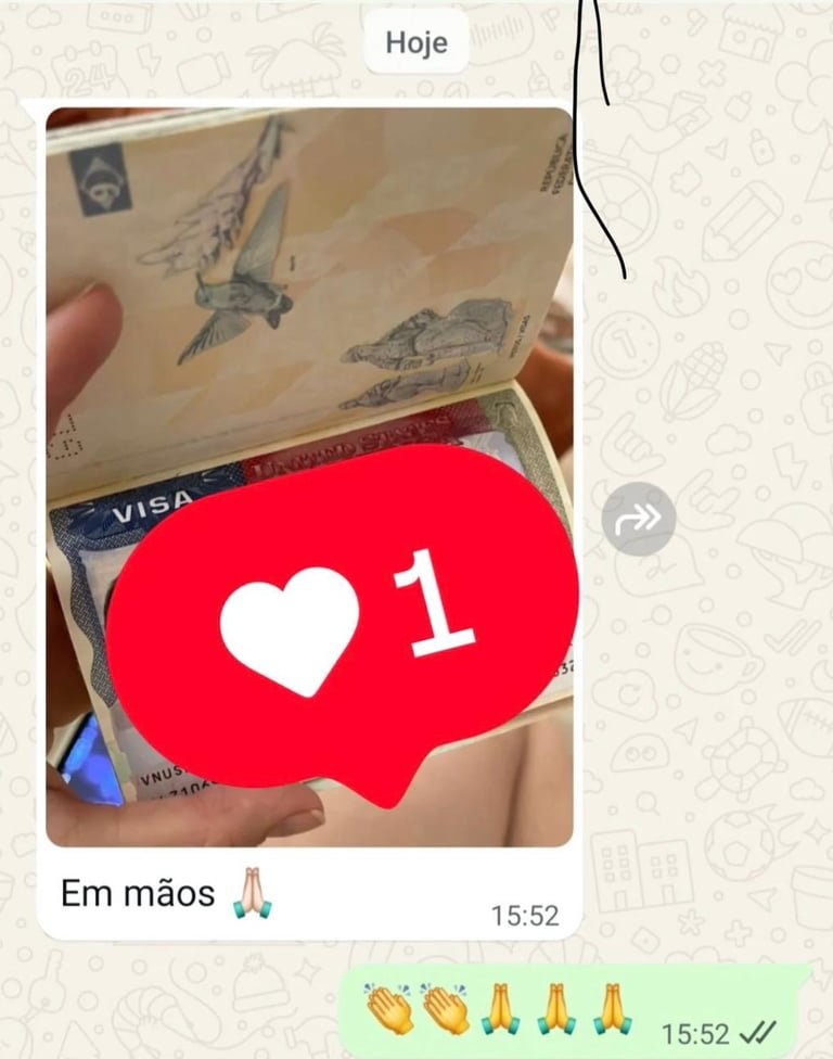 Print de conversa de cliente aprovado